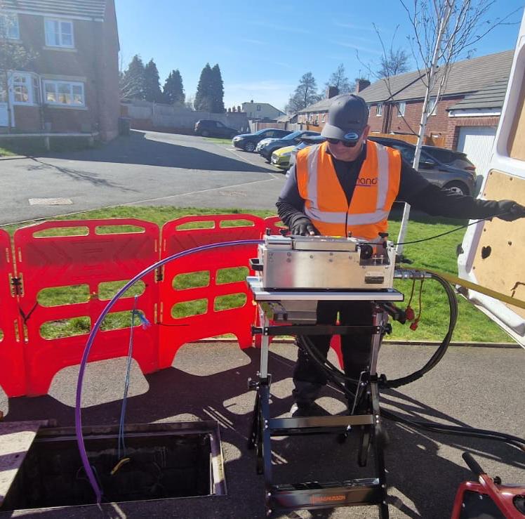 Nano Fibre UK Engineer on Site